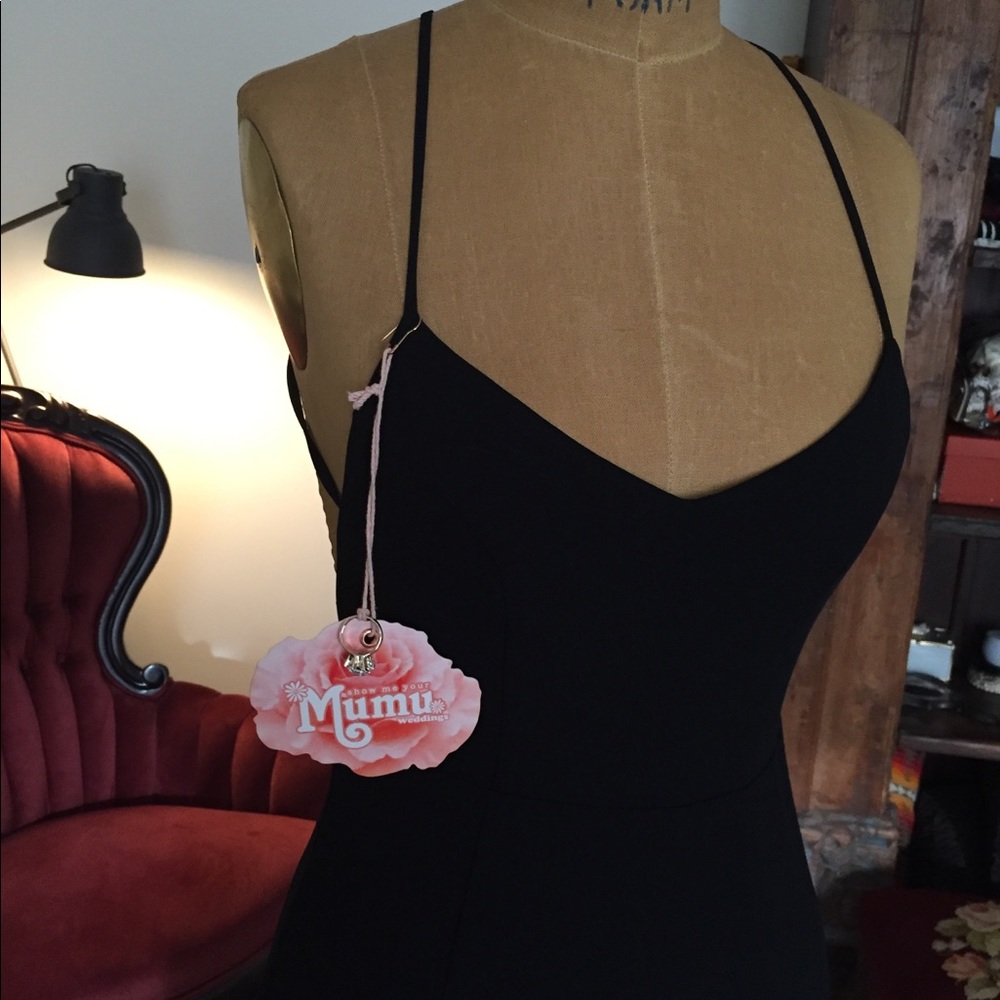 Long Black Chiffon dress